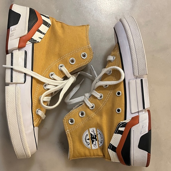 Converse Shoes - Converse CPX70 Classic Platform Mustard High-Top Sneakers